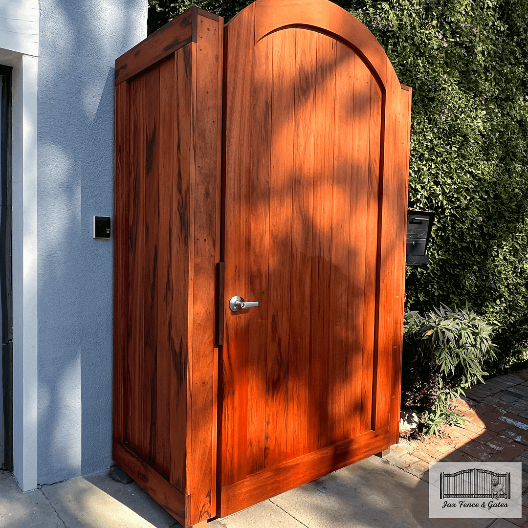 Custom Wood Pedestrian Gate