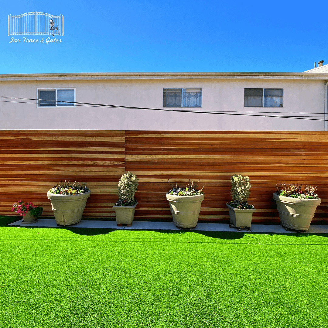 Custom wood fence panels
