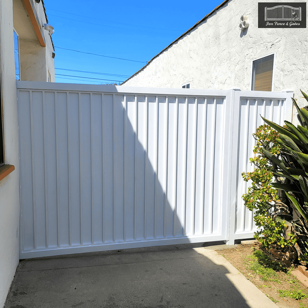 White Gate with privacy flats