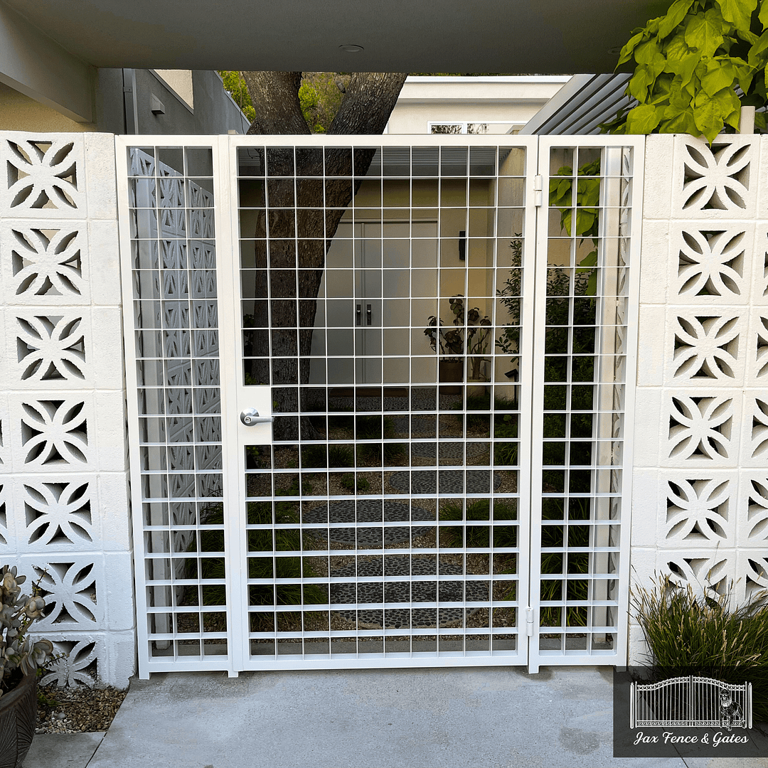 Privacy and security pedestrian Door