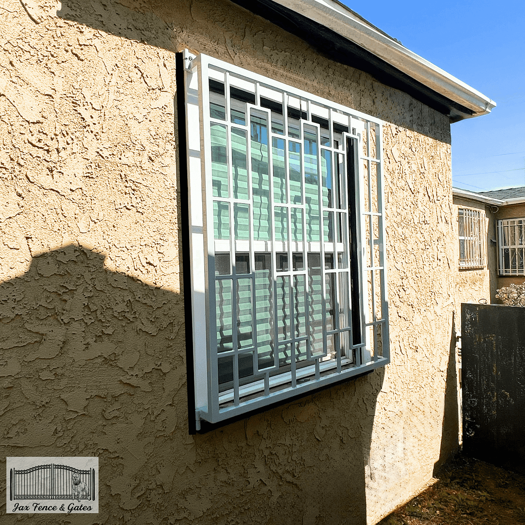 Security Window Guard With Square Design