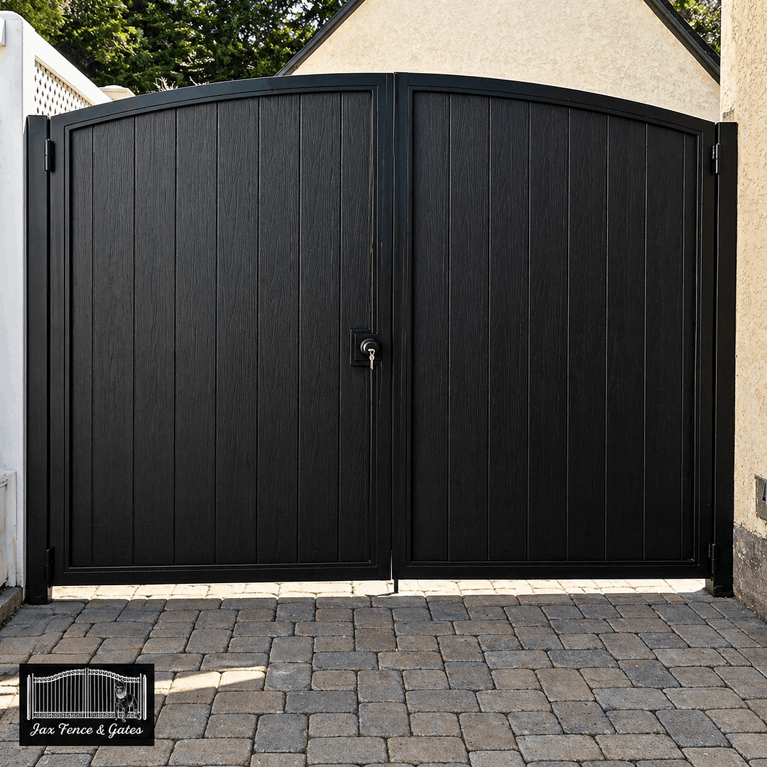 Double Swing gate Black